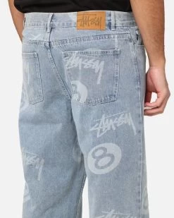 STUSSY | Denim Street Style Logo Jeans -Stussy Apparel org 2326