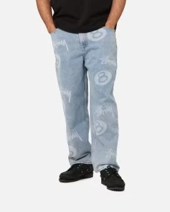 STUSSY | Denim Street Style Logo Jeans -Stussy Apparel org 2328