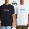 STUSSY | Street Style Plain Cotton Short Sleeves Logo Skater Style