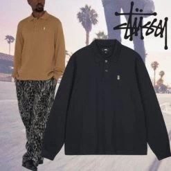 STUSSY | Pullovers Unisex Street Style Long Sleeves Plain Cotton