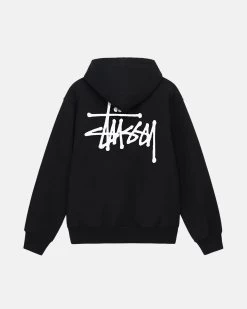STUSSY | Long Sleeves Plain Cotton Logo Skater Style Hoodies -Stussy Apparel org 2366