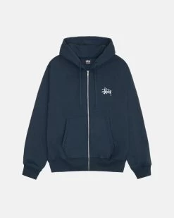 STUSSY | Long Sleeves Plain Cotton Logo Skater Style Hoodies -Stussy Apparel org 2369