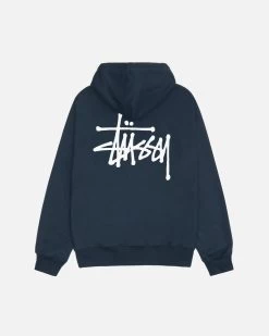 STUSSY | Long Sleeves Plain Cotton Logo Skater Style Hoodies -Stussy Apparel org 2370