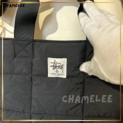 STUSSY | Unisex 2WAY Plain Logo Totes -Stussy Apparel org 2383