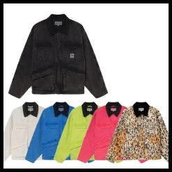 STUSSY | Unisex Street Style Cotton Logo Jackets