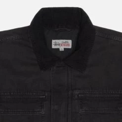 STUSSY | Unisex Street Style Cotton Logo Jackets -Stussy Apparel org 2419