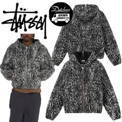 STUSSY | Unisex Wool Street Style Plain Logo Jackets