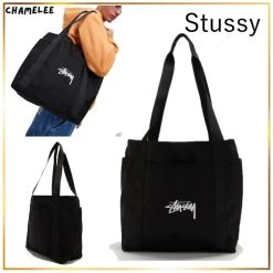 STUSSY | Canvas A4 Plain Logo Totes