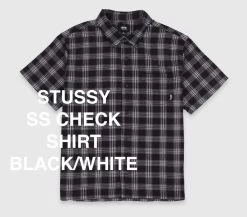 STUSSY | Other Plaid Patterns Street Style Short Sleeves Logo