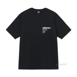 STUSSY | Logo Skater Style Crew Neck Unisex Cotton Short Sleeves -Stussy Apparel org 2564