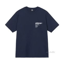 STUSSY | Logo Skater Style Crew Neck Unisex Cotton Short Sleeves -Stussy Apparel org 2566