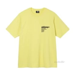 STUSSY | Logo Skater Style Crew Neck Unisex Cotton Short Sleeves -Stussy Apparel org 2568