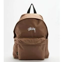 STUSSY | Unisex Nylon Plain Logo Skater Style Backpacks -Stussy Apparel org 2693