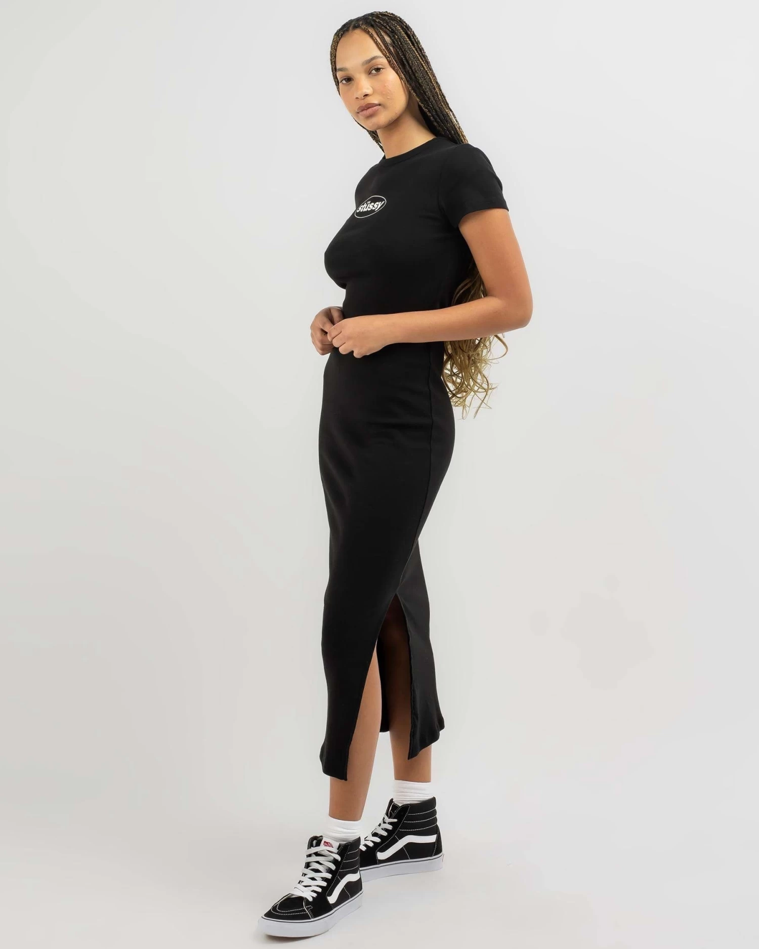 STUSSY | Crew Neck Casual Style Tight Plain Cotton Long Short Sleeves 2 STUSSY | Crew Neck Casual Style Tight Plain Cotton Long Short Sleeves - Image 2