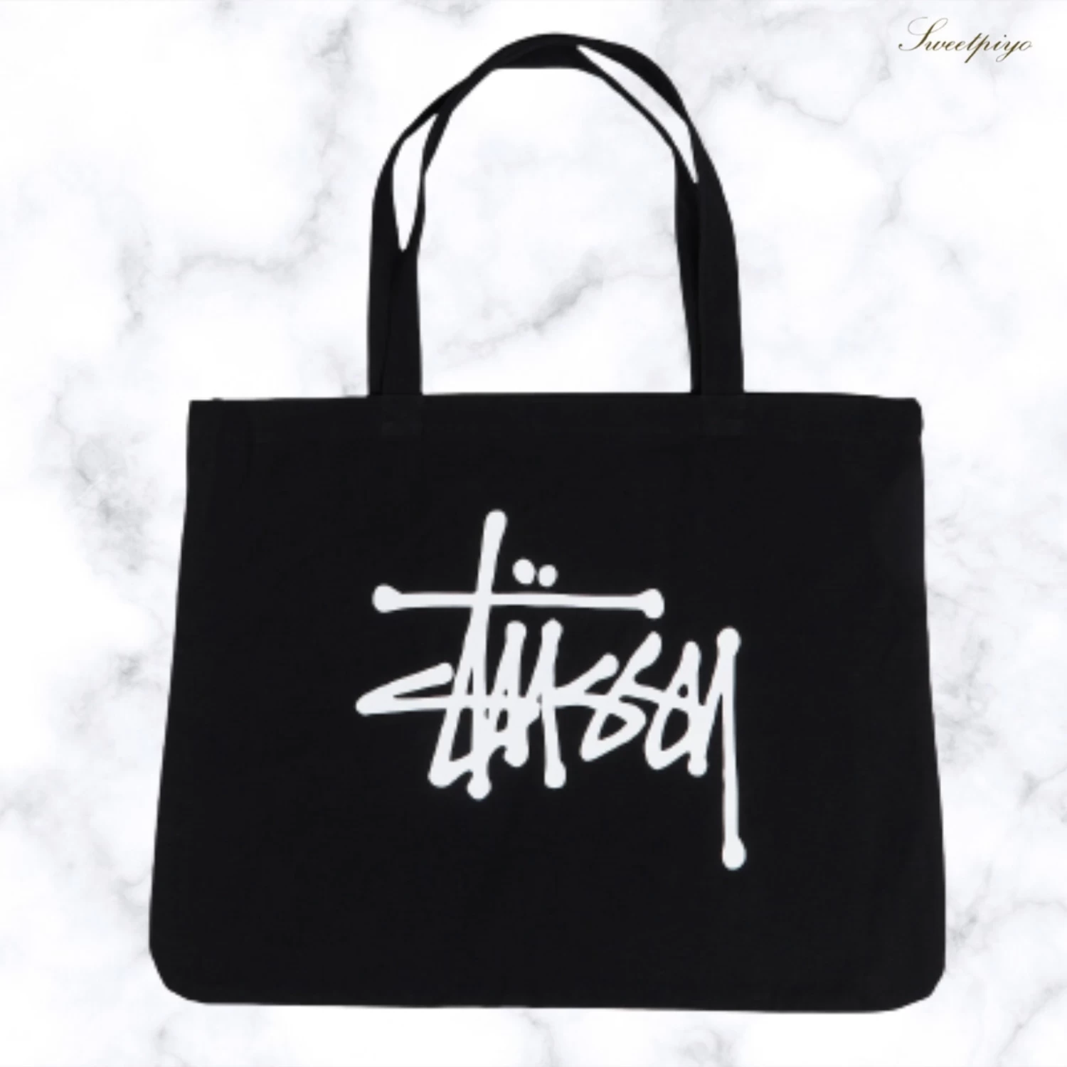 STUSSY | Flower Patterns Unisex Street Style Plain Logo Totes 4 STUSSY | Flower Patterns Unisex Street Style Plain Logo Totes - Image 4