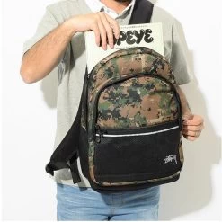 STUSSY | Camouflage Unisex Skater Style Backpacks -Stussy Apparel org 2796