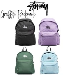 STUSSY | Unisex Nylon Street Style A4 Plain Logo Skater Style