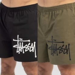 STUSSY | Street Style Plain Logo Skater Style Swimwear