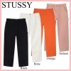 STUSSY | Plain Cotton Logo Chinos