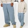 STUSSY | Denim Plain Cotton Jeans