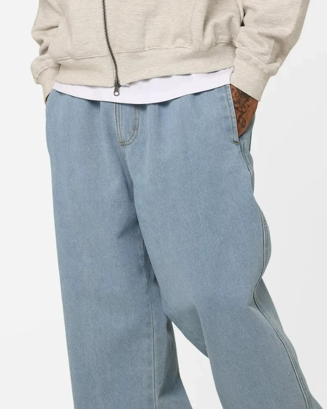 STUSSY | Denim Plain Cotton Jeans 5 STUSSY | Denim Plain Cotton Jeans - Image 5