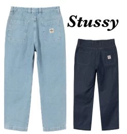 STUSSY | Street Style Plain Logo Jeans