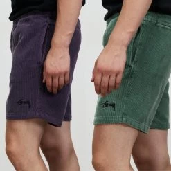 STUSSY | Corduroy Street Style Plain Cotton Logo Skater Style Shorts
