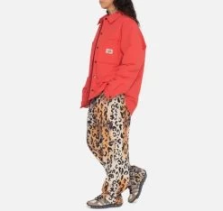 STUSSY | Printed Pants Leopard Patterns Unisex Street Style Cotton -Stussy Apparel org 3279