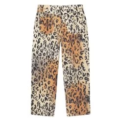STUSSY | Printed Pants Leopard Patterns Unisex Street Style Cotton -Stussy Apparel org 3285