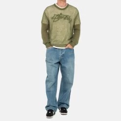 STUSSY | Tapered Pants Unisex Denim Street Style Plain Cotton -Stussy Apparel org 3384