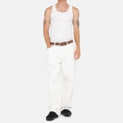 STUSSY | Tapered Pants Unisex Denim Street Style Plain Cotton -Stussy Apparel org 3392