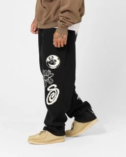 STUSSY | Unisex Street Style Cotton Logo Skater Style Bottoms -Stussy Apparel org 3494