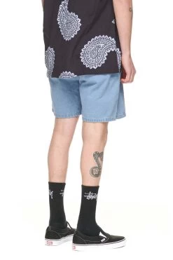 STUSSY | Unisex Denim Street Style Logo Skater Style Shorts -Stussy Apparel org 3504