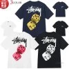 STUSSY | Crew Neck Unisex Street Style Cotton Short Sleeves Logo