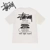 STUSSY | Crew Neck Unisex Street Style Plain Cotton Short Sleeves
