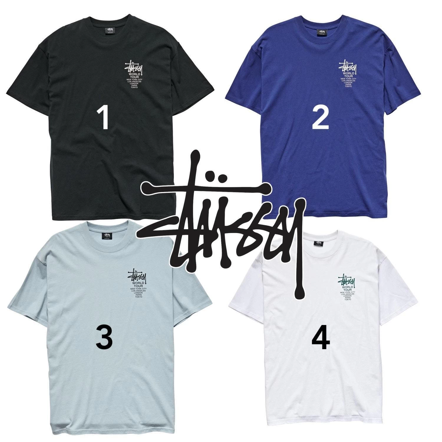 STUSSY | Unisex Street Style Plain Cotton Logo Skater Style T-Shirts 3 STUSSY | Unisex Street Style Plain Cotton Logo Skater Style T-Shirts - Image 3