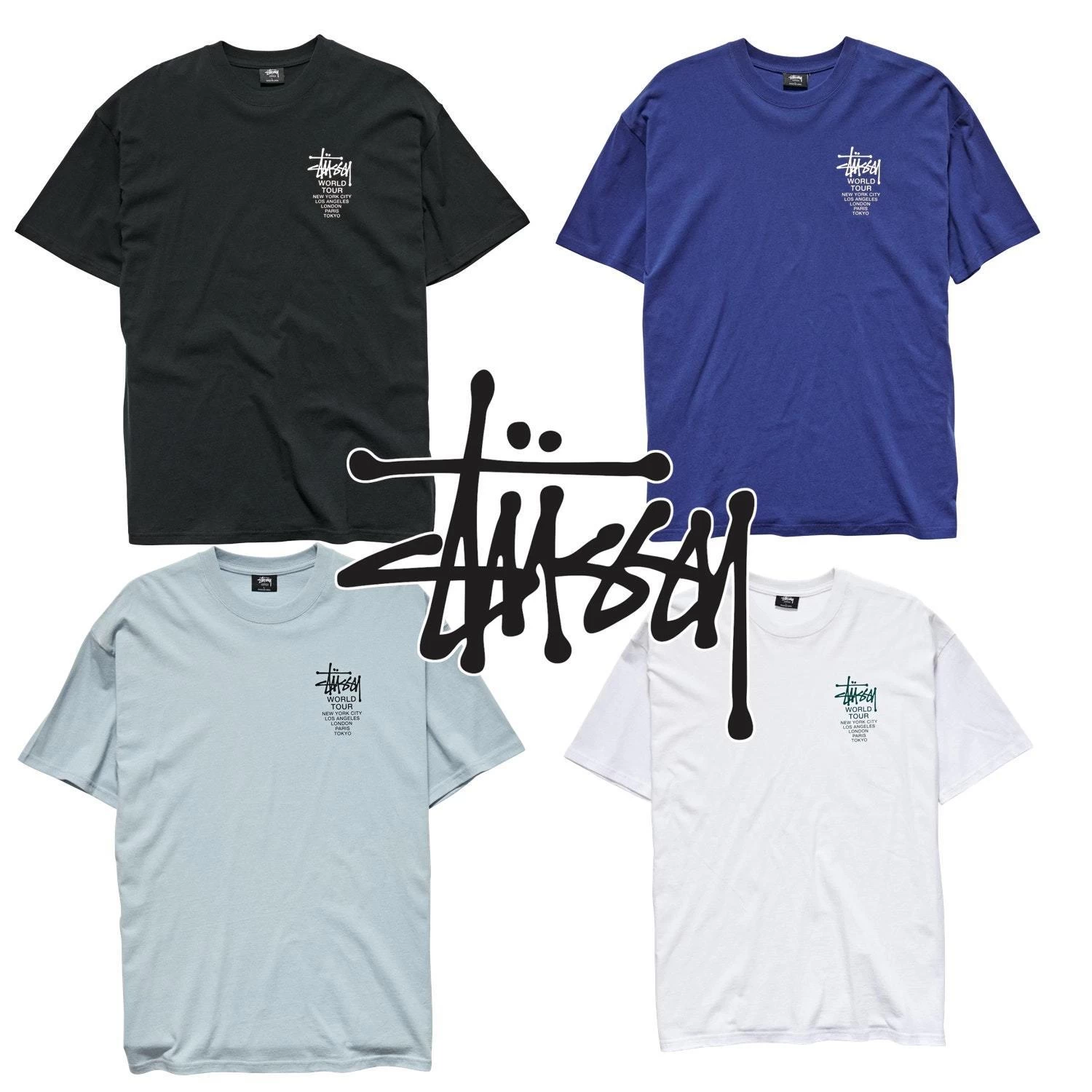 STUSSY | Unisex Street Style Plain Cotton Logo Skater Style T-Shirts 16 STUSSY | Unisex Street Style Plain Cotton Logo Skater Style T-Shirts - Image 16
