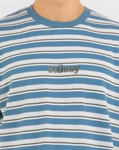 STUSSY | Stripes Street Style Logo Skater Style T-Shirts -Stussy Apparel org 3572