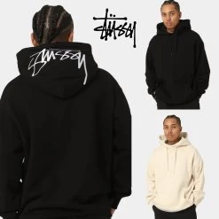 STUSSY | Unisex Logo Skater Style Hoodies