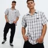 STUSSY | Gingham Street Style Short Sleeves Printed Shirt Logo