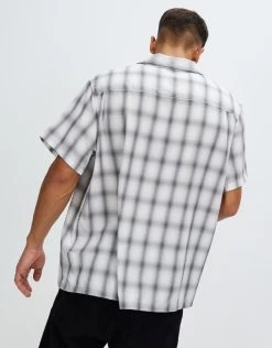 STUSSY | Gingham Street Style Short Sleeves Printed Shirt Logo -Stussy Apparel org 3596