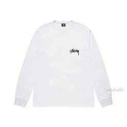 STUSSY | Crew Neck Unisex Street Style Long Sleeves Cotton -Stussy Apparel org 3623