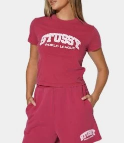 STUSSY | Short Casual Style Plain Cotton Short Sleeves Co-ord Dresses -Stussy Apparel org 363
