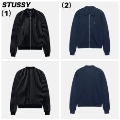 STUSSY | Street Style Long Sleeves Plain Cotton Logo Skater Style