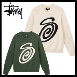 STUSSY | Unisex Street Style Logo Skater Style Sweaters