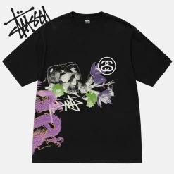 STUSSY | Crew Neck Pullovers Unisex Street Style Cotton Short Sleeves