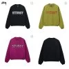 STUSSY | Crew Neck Pullovers Street Style Long Sleeves Cotton Logo