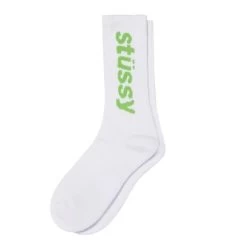 STUSSY | Unisex Street Style Plain Logo Skater Style Socks & Tights -Stussy Apparel org 373
