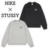 STUSSY | Crew Neck Street Style Logo Skater Style Sweatshirts
