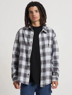 STUSSY | Tartan Street Style Long Sleeves Cotton Logo Skater Style -Stussy Apparel org 3800